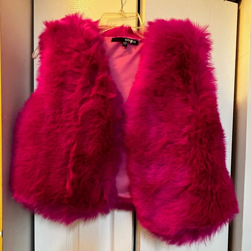 Faux Fur Satin lined Vest